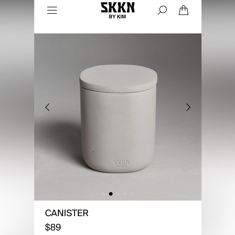 6️⃣0️⃣ EMT BRAND NEW! NEVER OPENED! KIM KARDASHIAN SKKN Canister.
